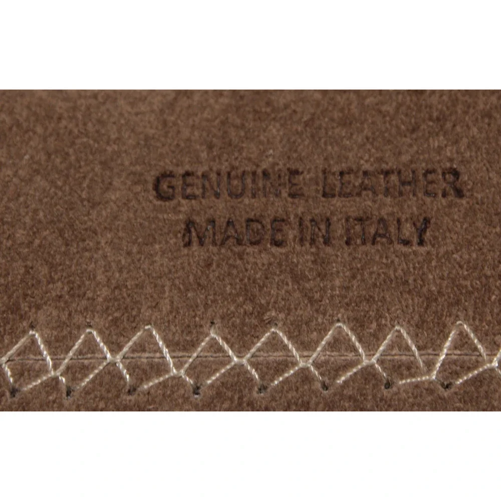 Di Bianco NWT Cut to Size Dress Belt In Solid Brown Suede Leather One Size